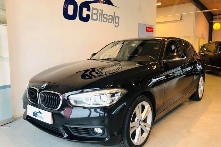 Sort BMW 118d fra 2016