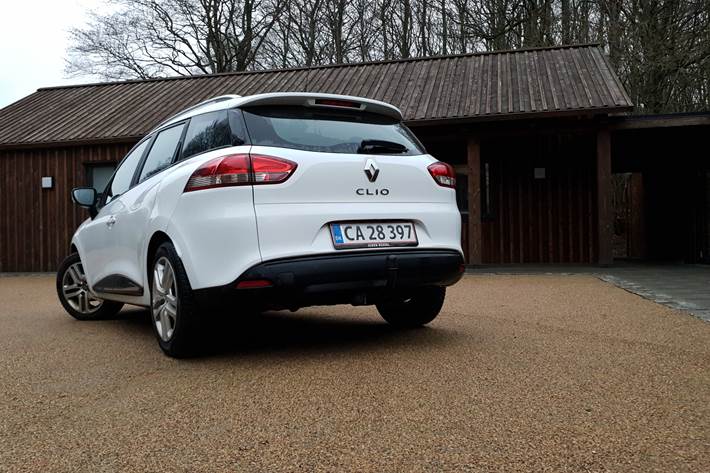 Hvid Renault Clio IV fra 2017