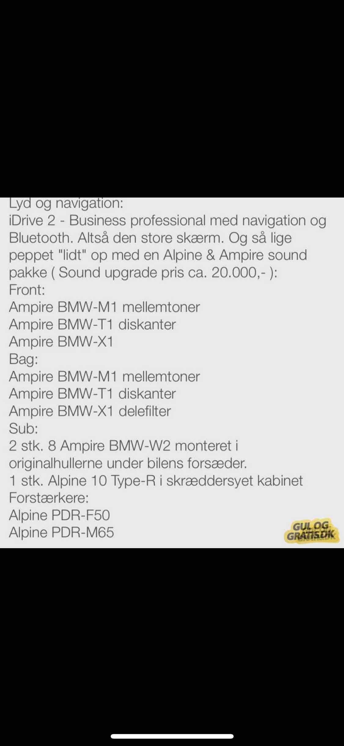 Sort BMW 320d fra 2008