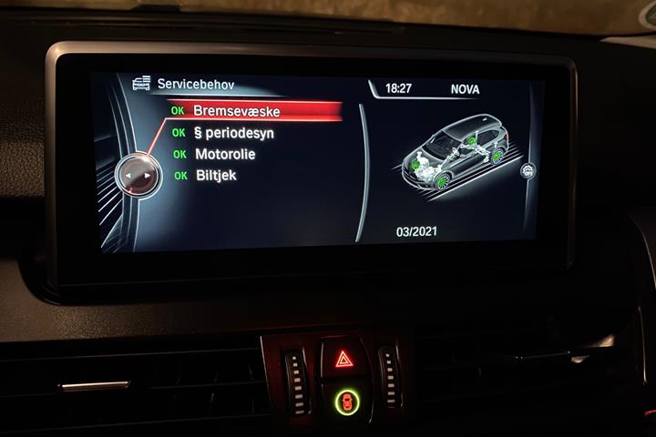 Hvid BMW 218d fra 2016