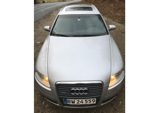 Sølv Audi A6 fra 2005