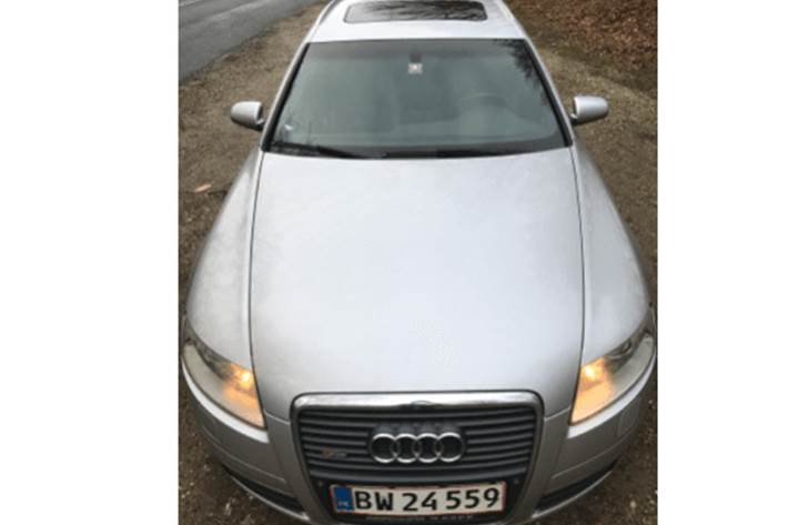 Sølv Audi A6 fra 2005