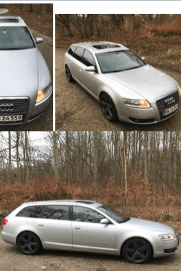 Sølv Audi A6 fra 2005