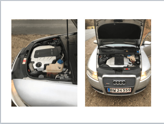 Sølv Audi A6 fra 2005