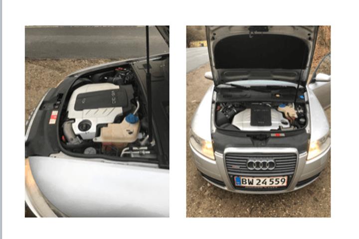 Sølv Audi A6 fra 2005
