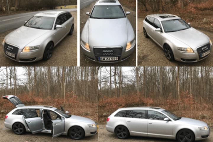 Sølv Audi A6 fra 2005