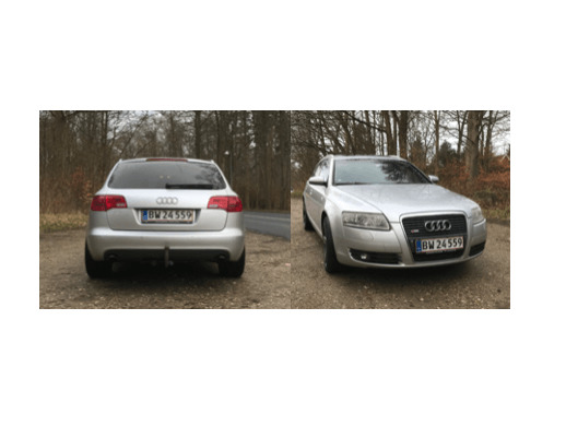 Sølv Audi A6 fra 2005