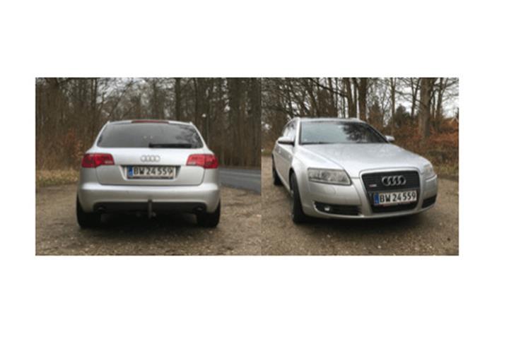 Sølv Audi A6 fra 2005