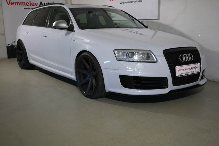 Hvid Audi RS6 fra 2008