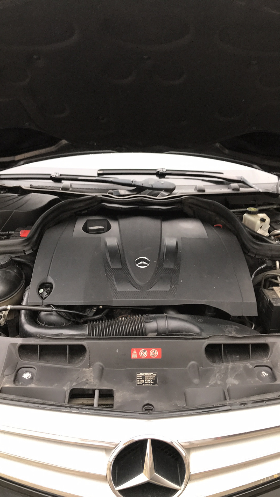 Sort Mercedes C220 fra 2008