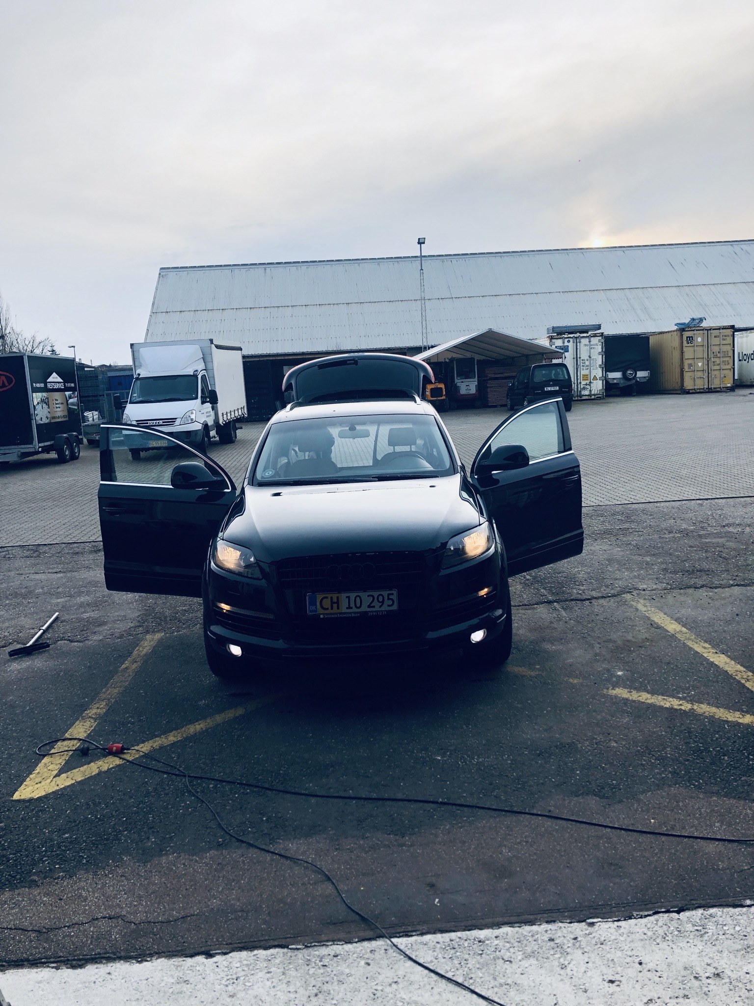 Sort Audi Q7 fra 2006