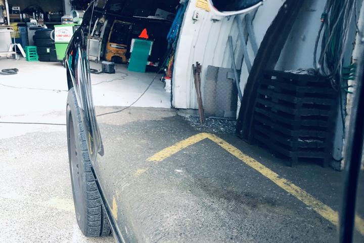 Sort Audi Q7 fra 2006