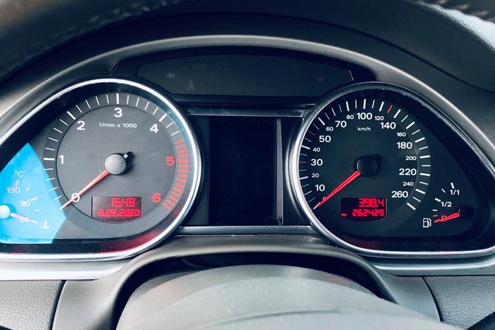 Sort Audi Q7 fra 2006