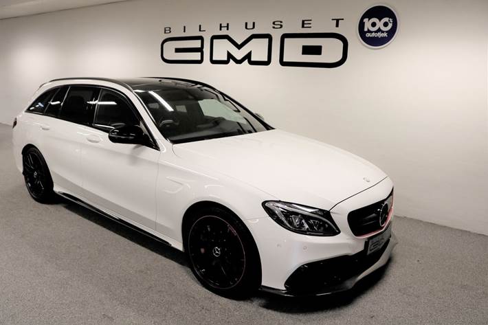 Hvid Mercedes C63 fra 2016