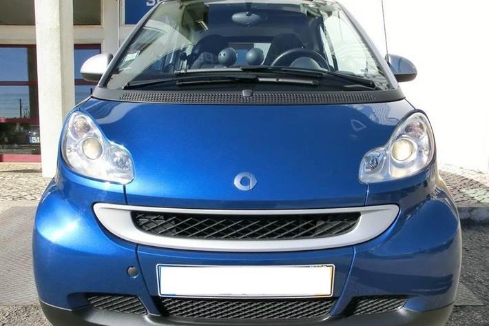 Blå Smart Fortwo fra 2007