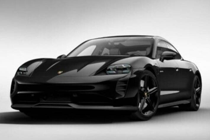 Sort Porsche Taycan 4S fra 2020