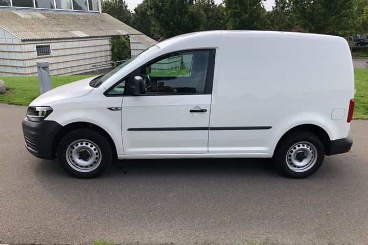Hvid VW Caddy fra 2018