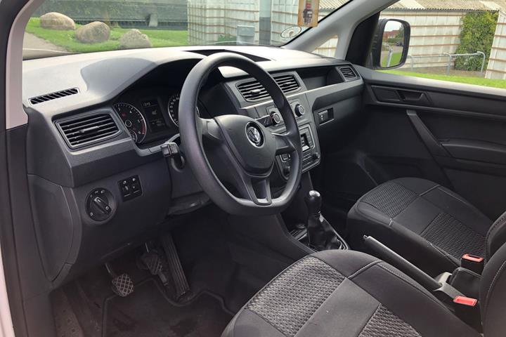 Hvid VW Caddy fra 2018