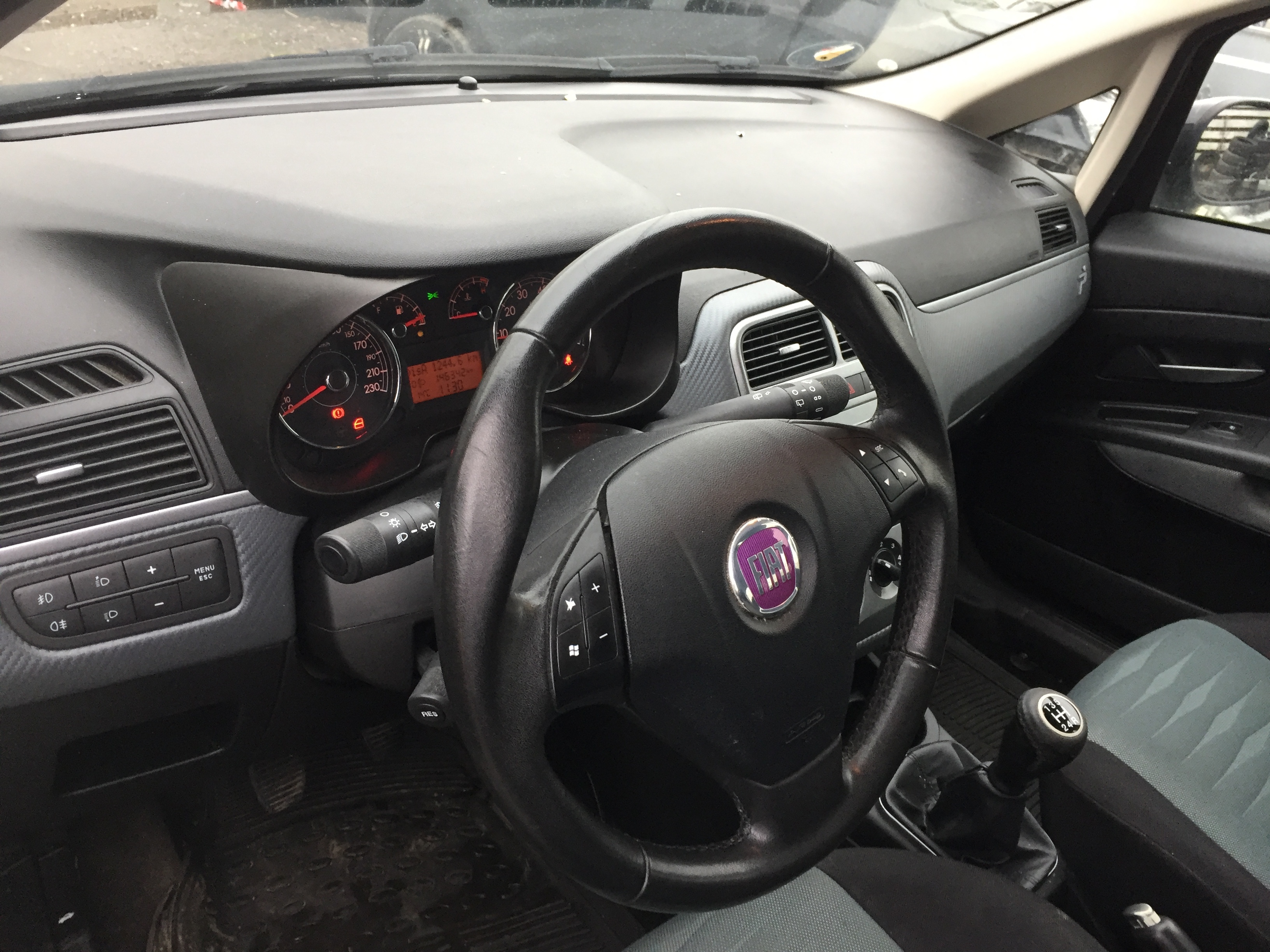 Sort Fiat Punto fra 2009