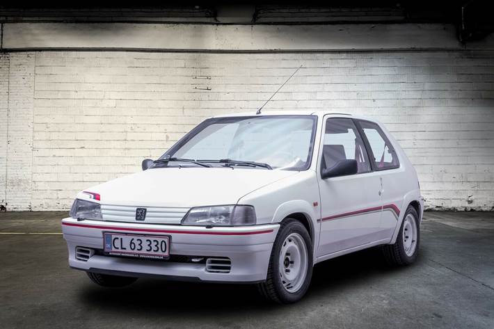 Hvid Peugeot 106 fra 1996