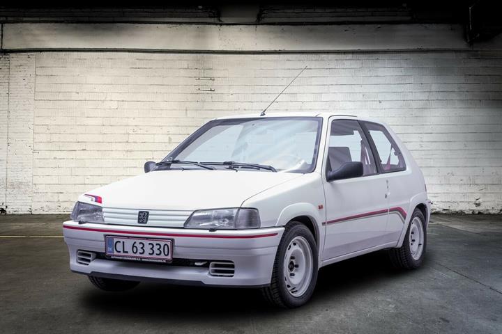 Hvid Peugeot 106 fra 1996