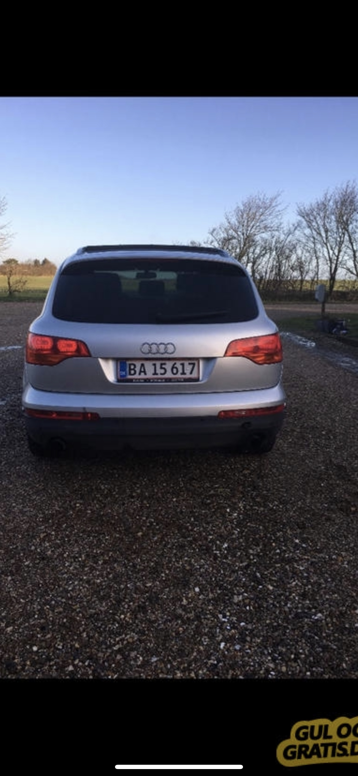 Grå Audi Q7 fra 2007