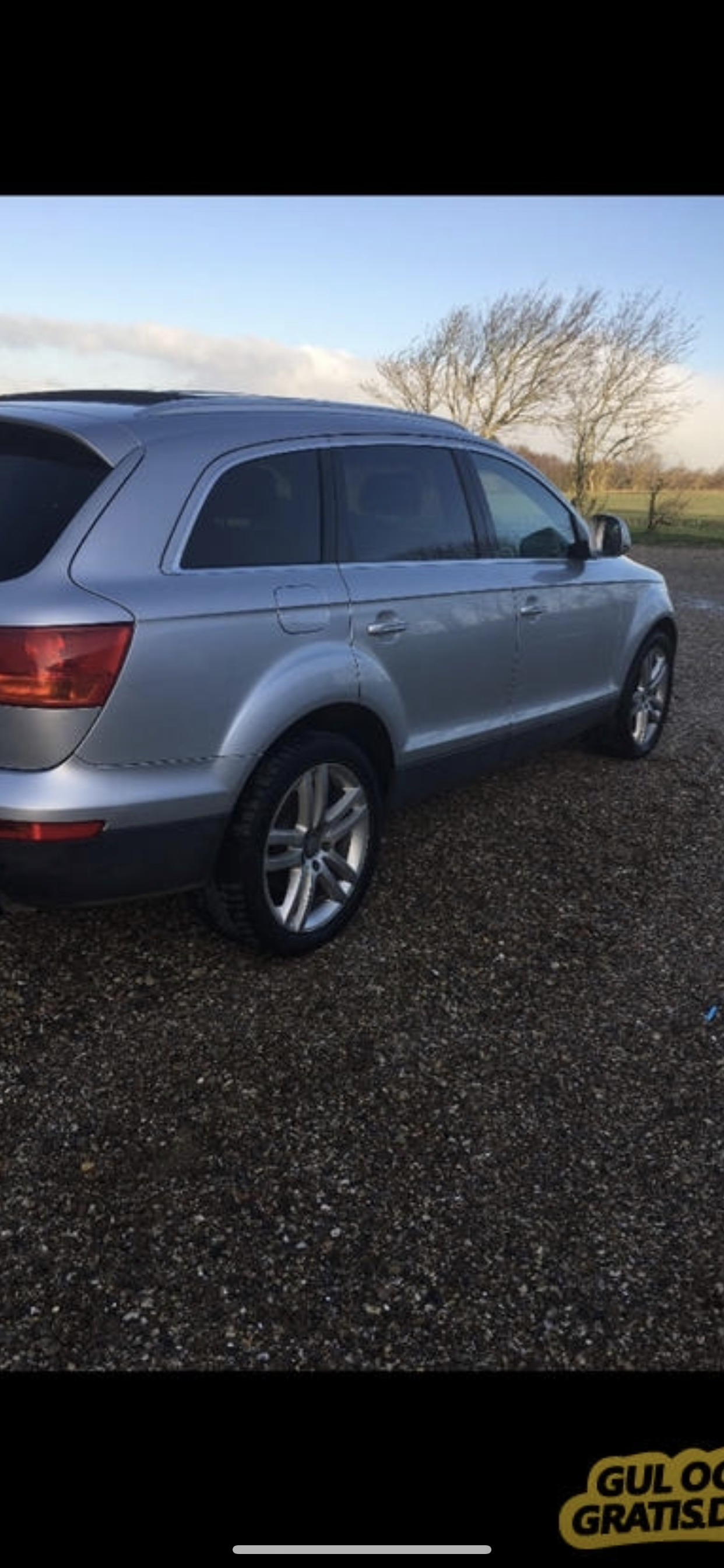 Grå Audi Q7 fra 2007