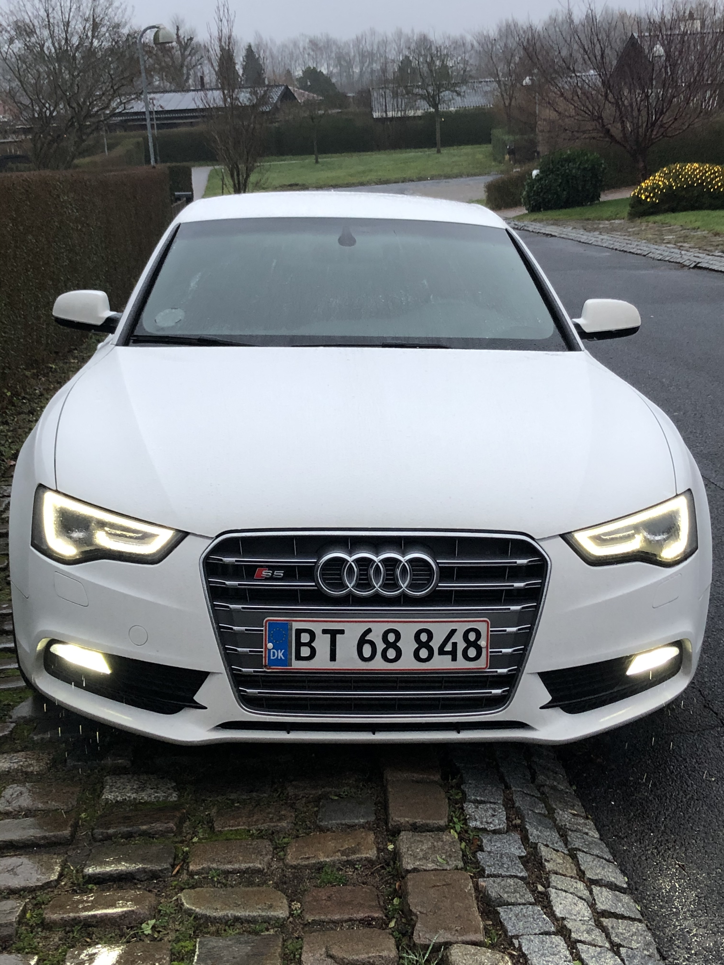 Hvid Audi A5 Sportback fra 2015