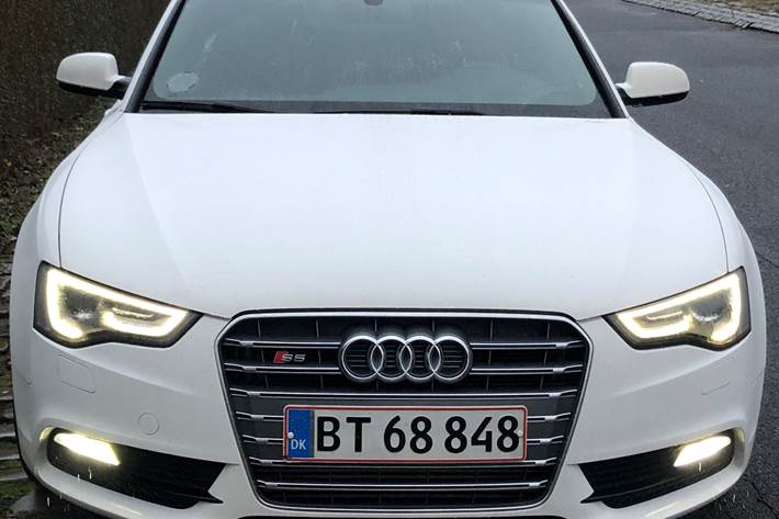 Hvid Audi A5 Sportback fra 2015