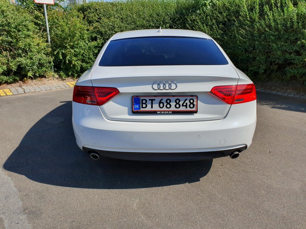 Hvid Audi A5 Sportback fra 2015