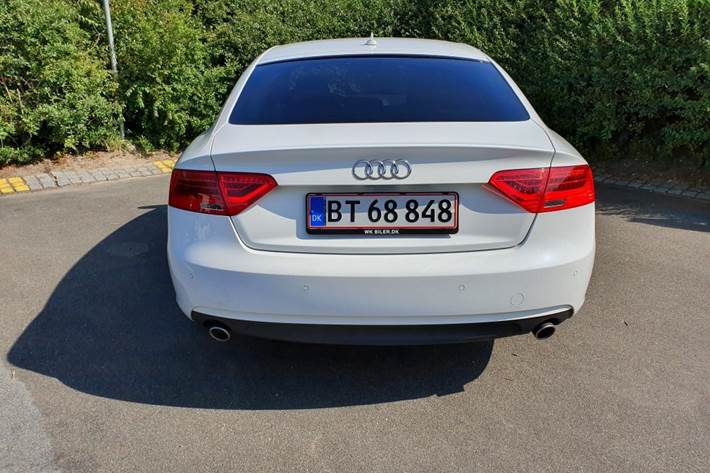 Hvid Audi A5 Sportback fra 2015