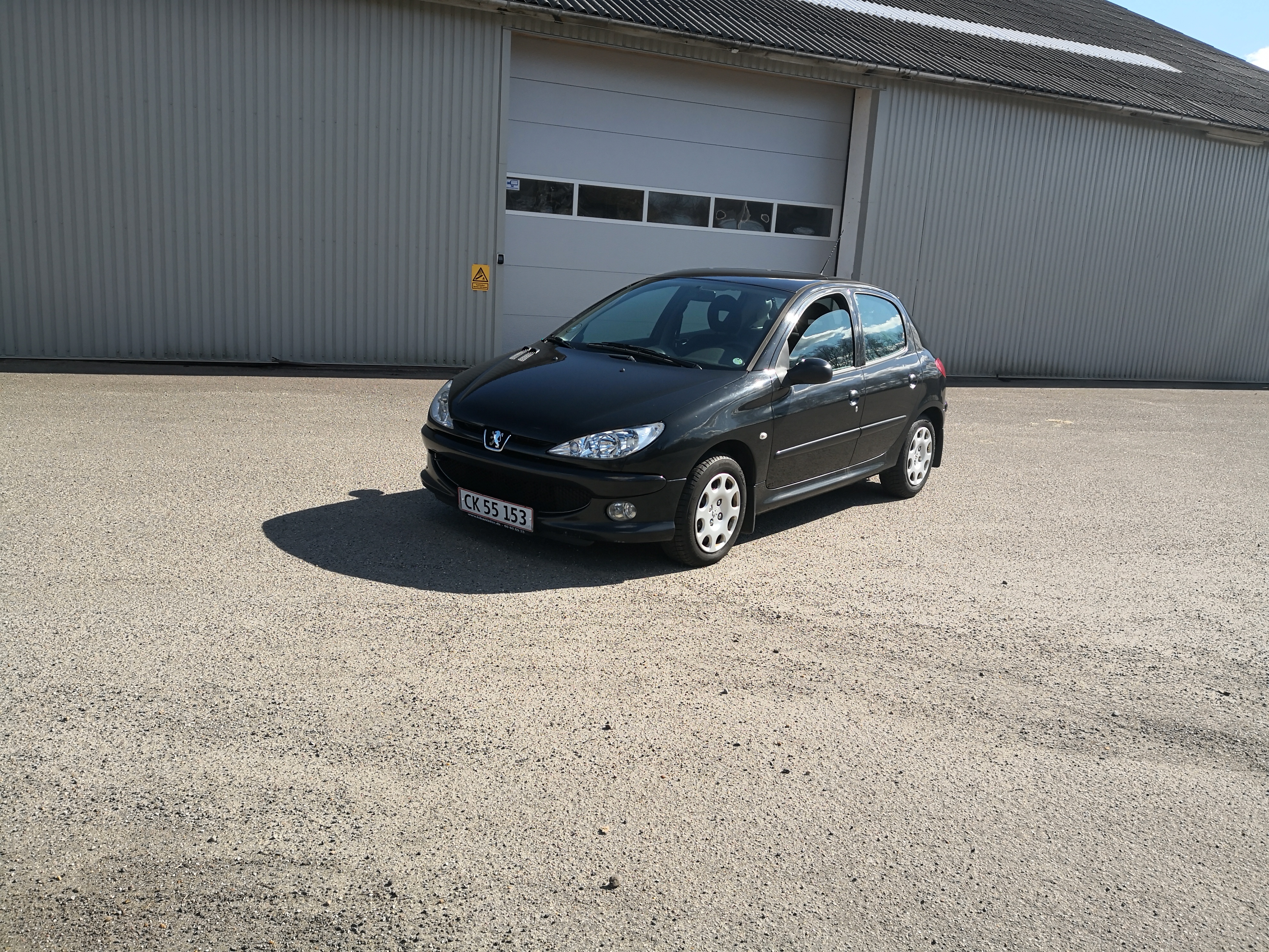 Sort Peugeot 206 fra 2007