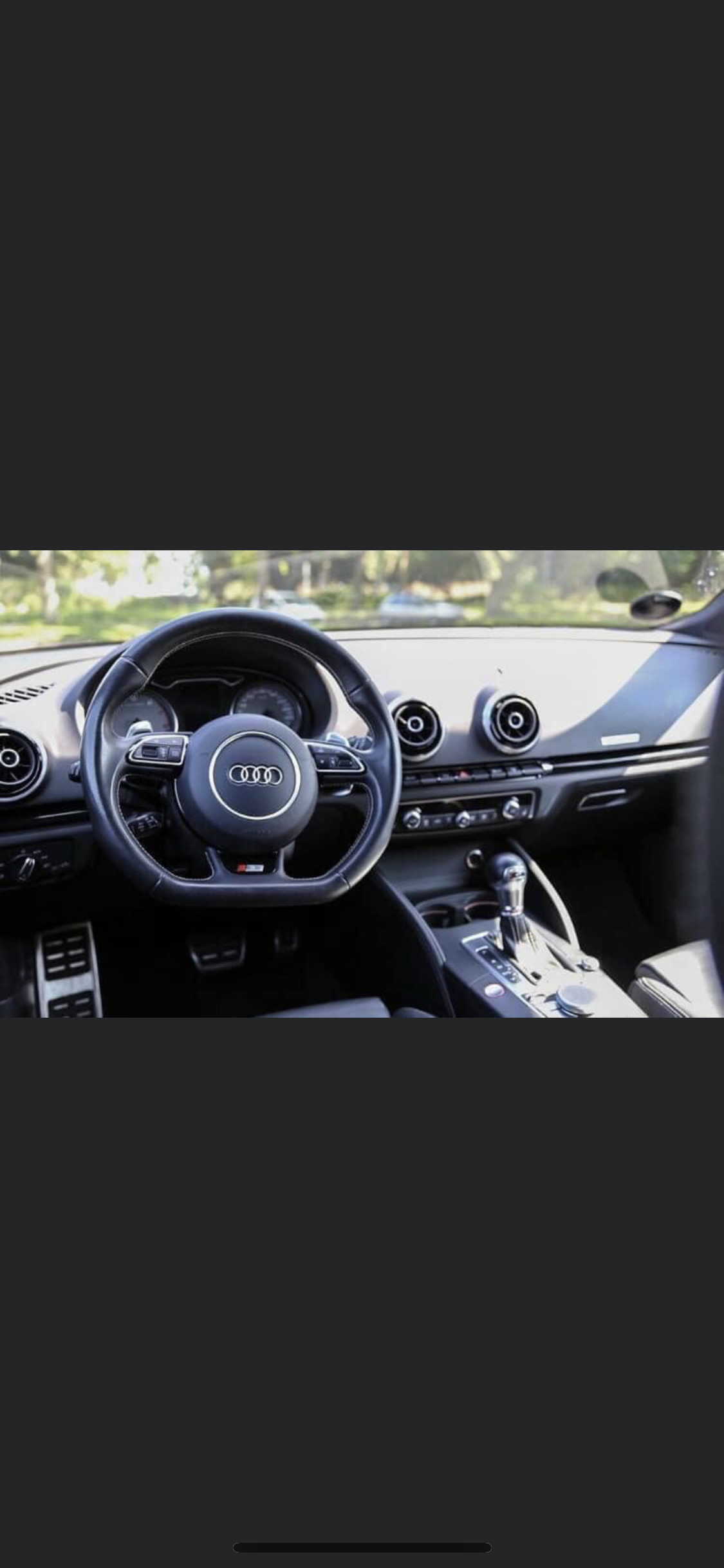 Sort Audi S3 Sportback fra 2014