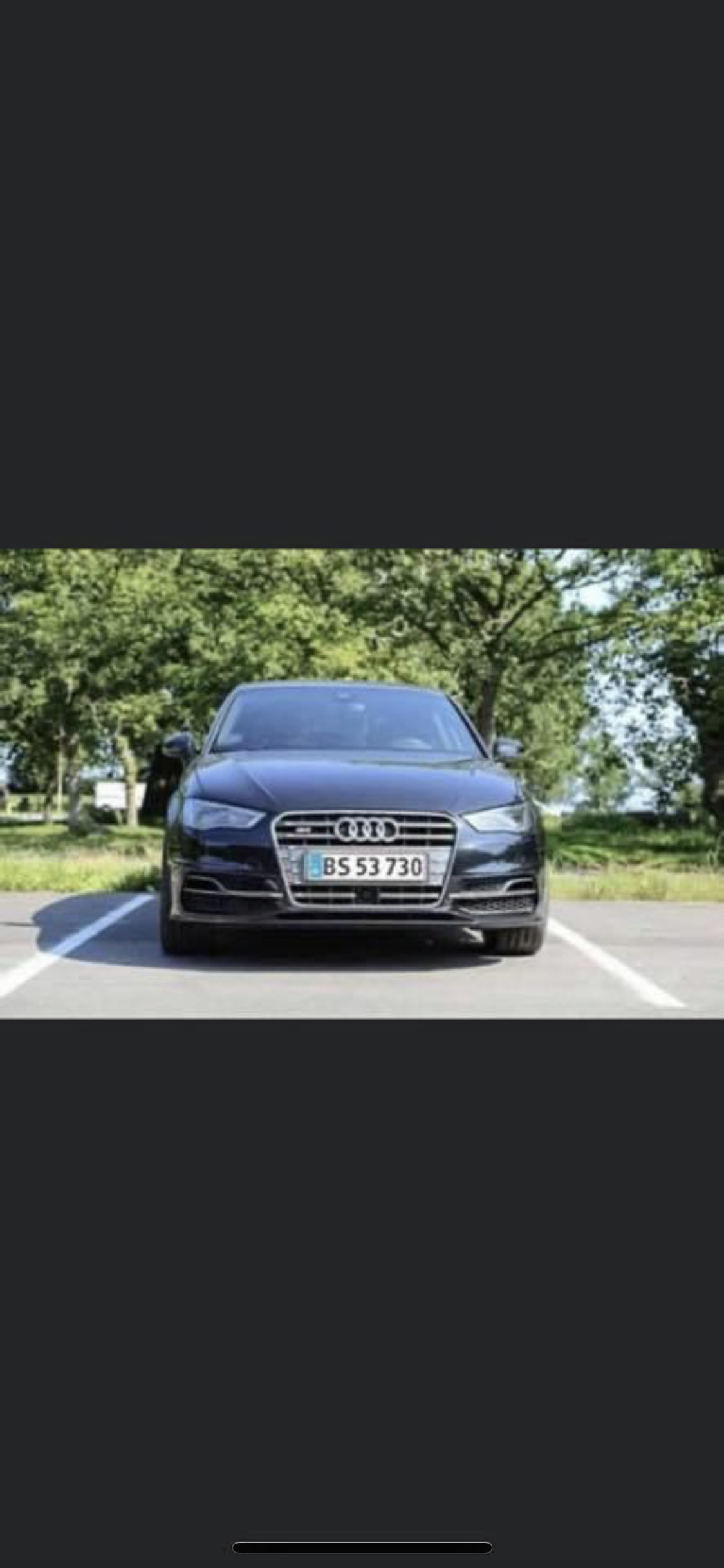 Sort Audi S3 Sportback fra 2014