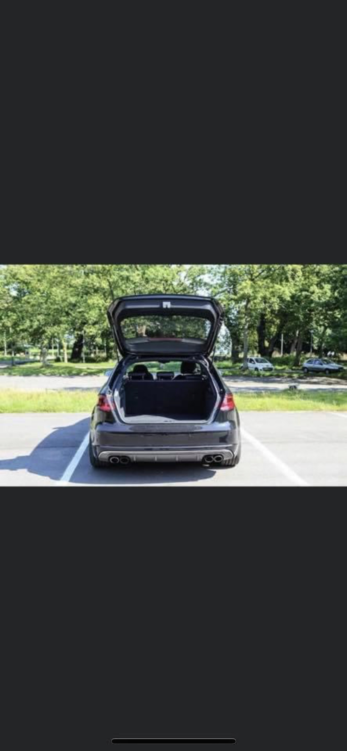 Sort Audi S3 Sportback fra 2014