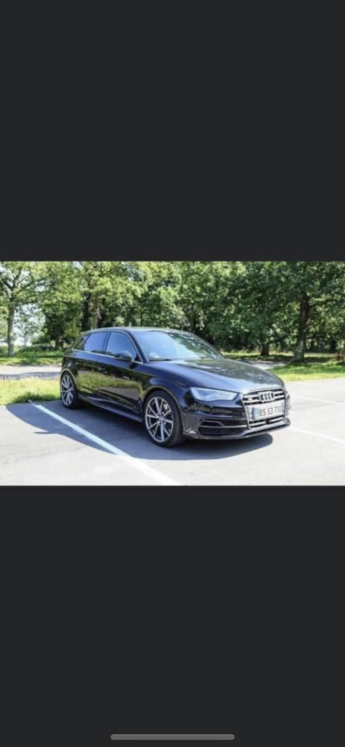 Sort Audi S3 Sportback fra 2014