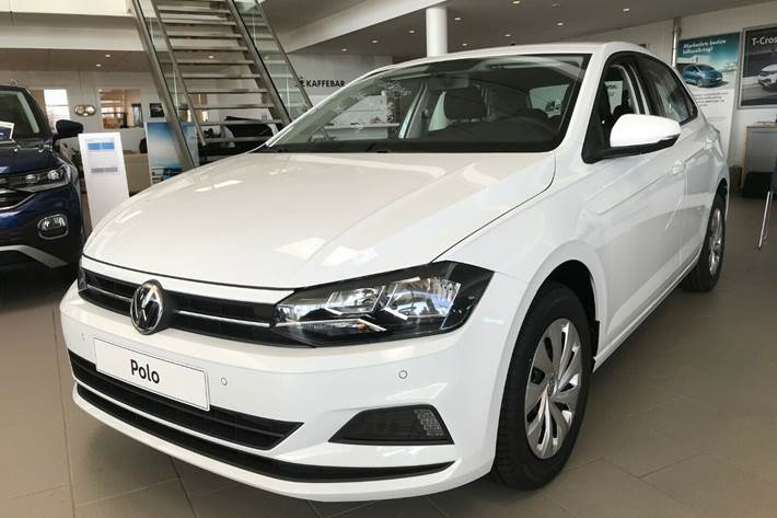 Hvid VW Polo fra 2020