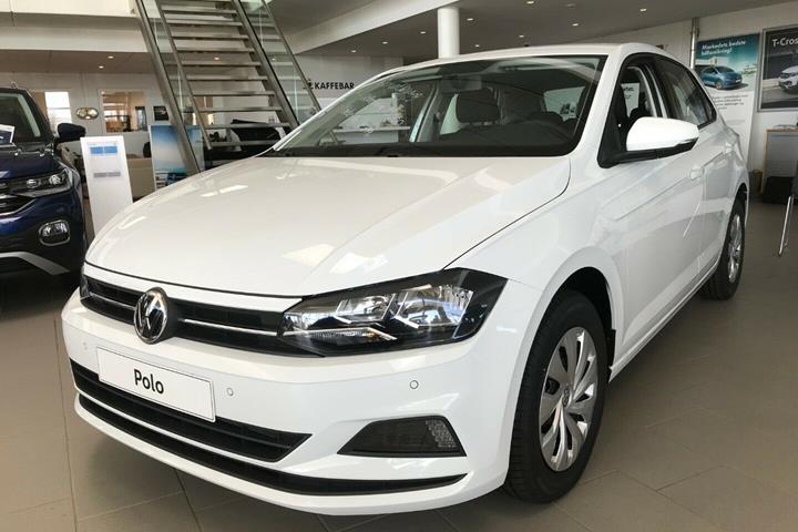 Hvid VW Polo fra 2020