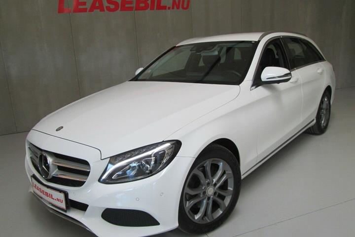 Hvid Mercedes C200 d fra 2016