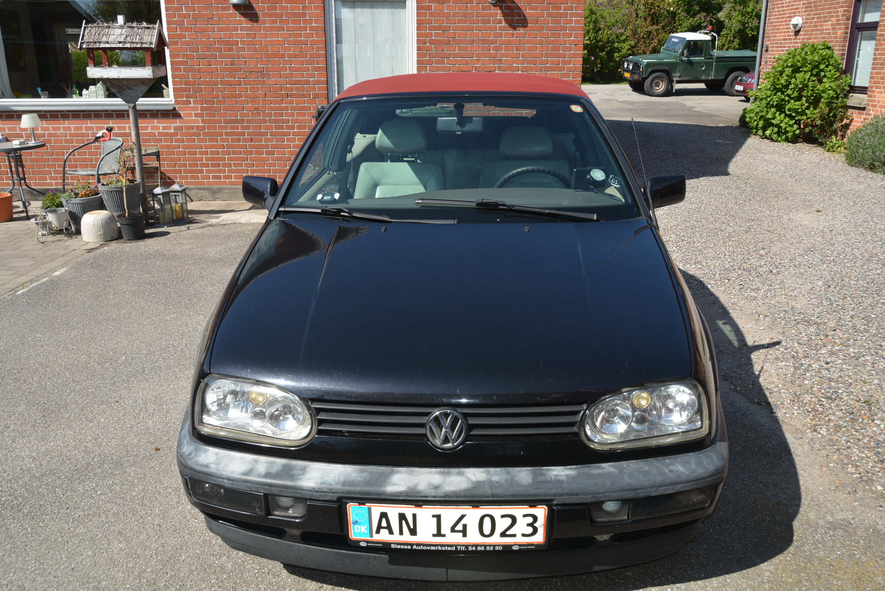 Sort VW Golf Cabriolet fra 1994