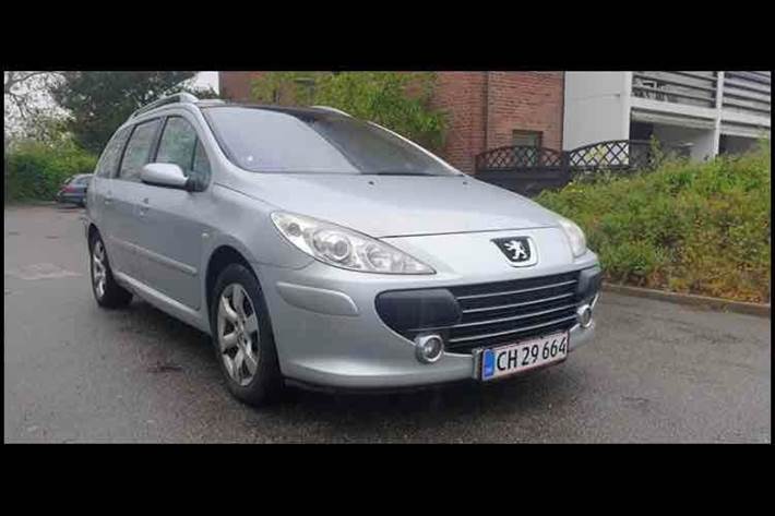 Sølv Peugeot 307 fra 2008