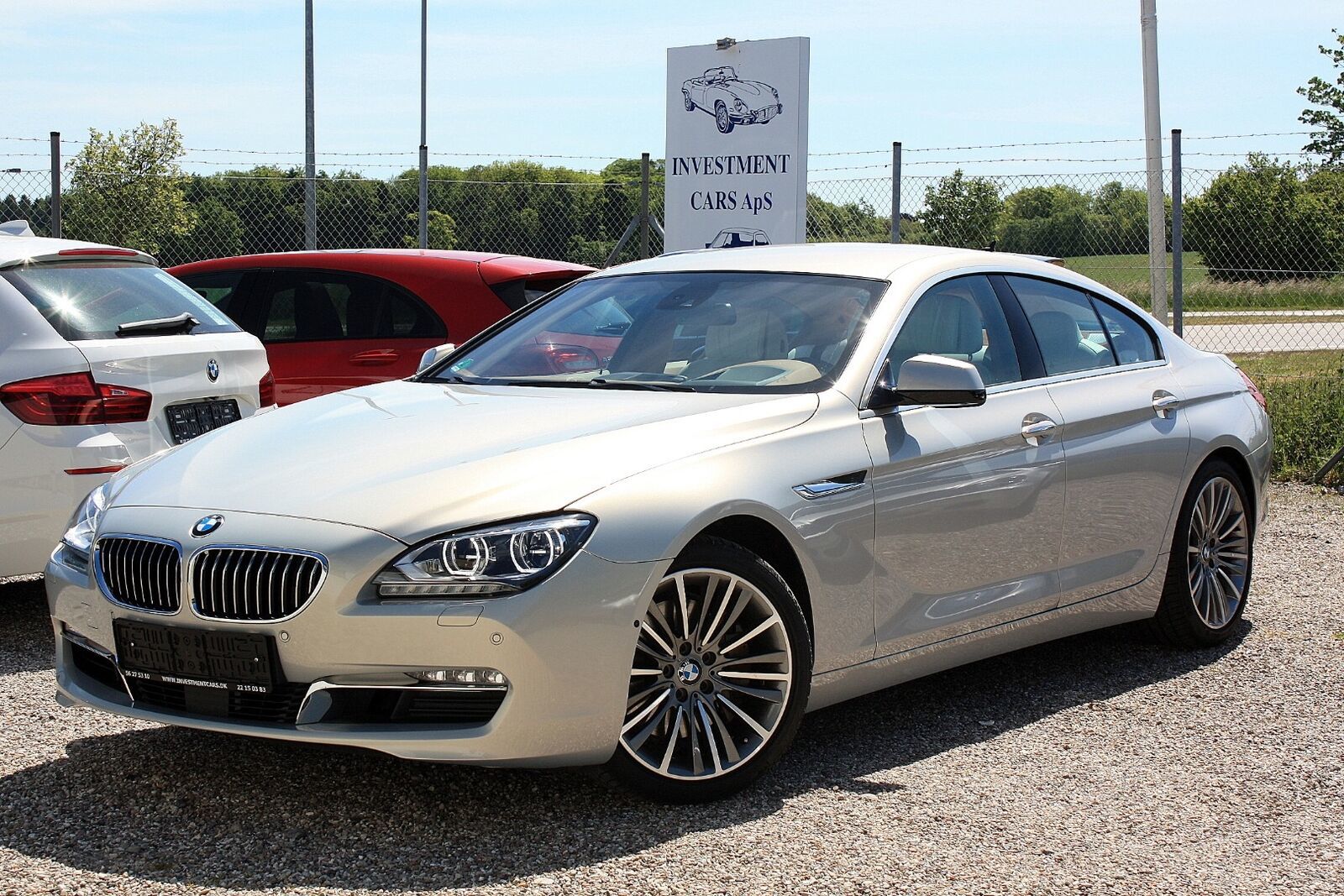 Grå BMW 640i fra 2012