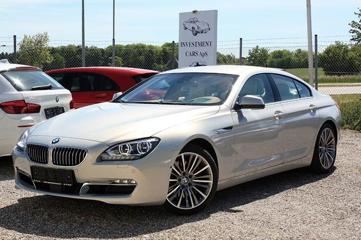 Grå BMW 640i fra 2012