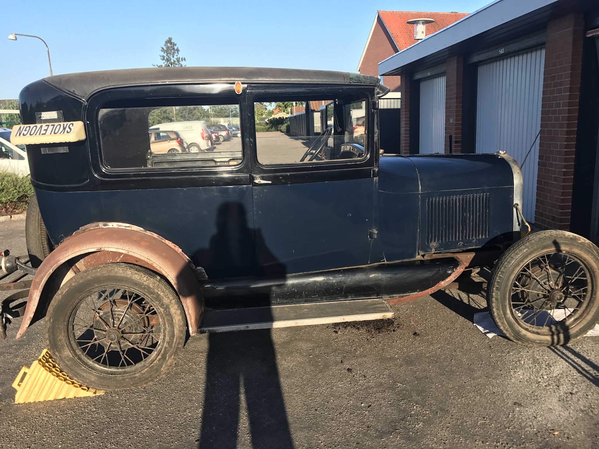 Blå Ford A fra 1929