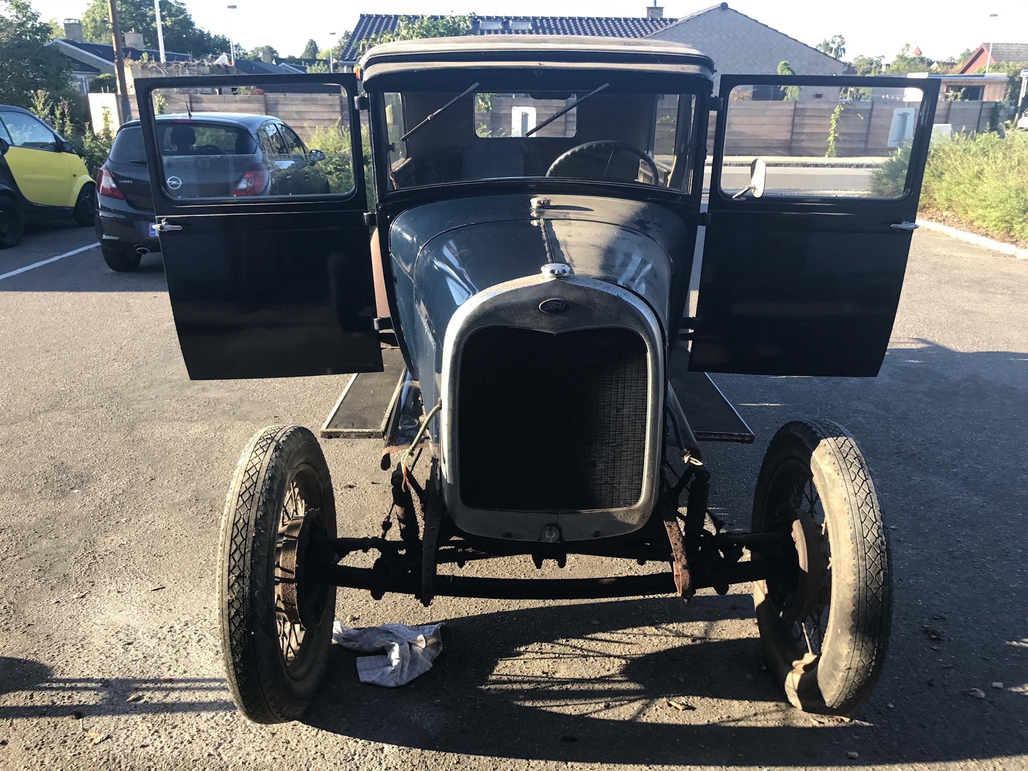 Blå Ford A fra 1929