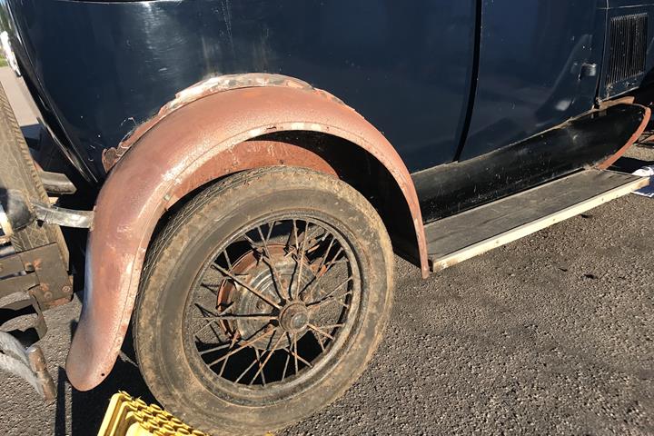 Blå Ford A fra 1929