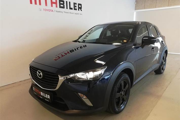 Blå Mazda CX-3 fra 2016