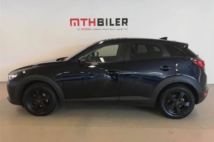 Blå Mazda CX-3 fra 2016