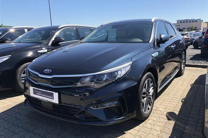 Blå Kia Optima fra 2020