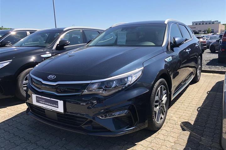 Blå Kia Optima fra 2020